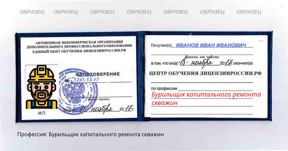 Бурильщик капитального ремонта скважин Николаевск-на-Амуре